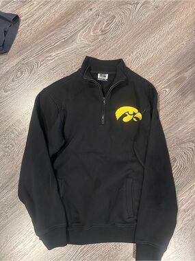 Stadium Athletics Black Pullover Sweater with Yellow Logo